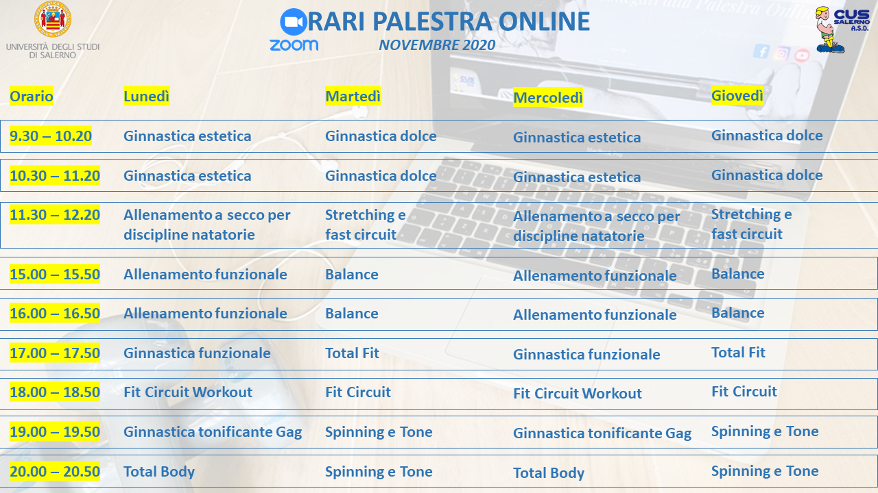 orari palestra online 20202021