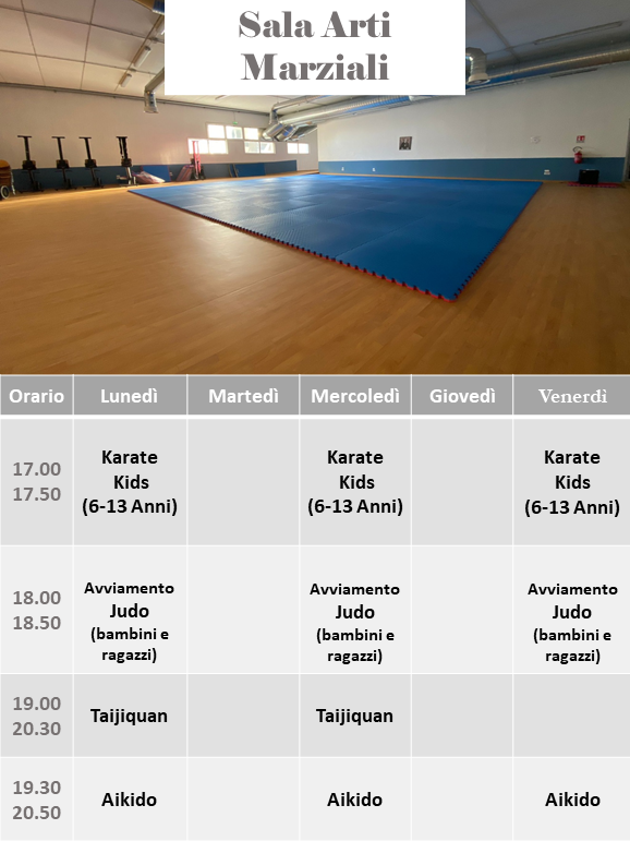 orari Sala Arti Marziali